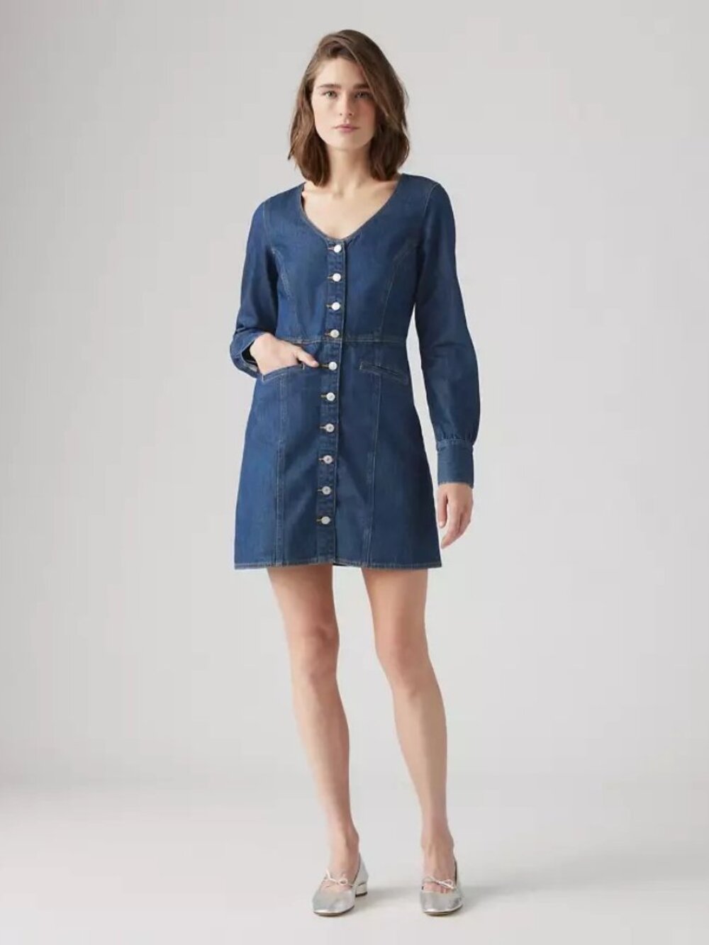 ⭑Levi's Monroe Dark Denim Dress